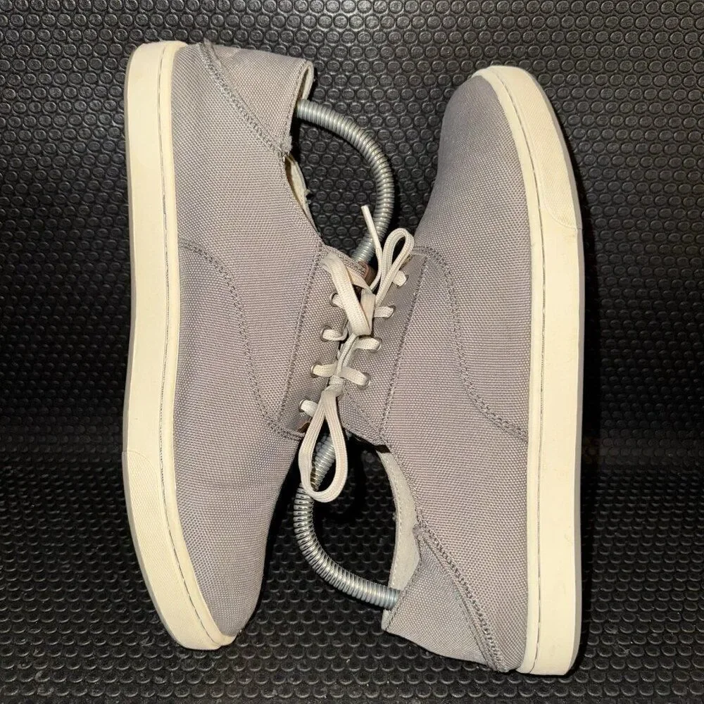 OluKai Kahu Lace Up Sneaker Fog Off White Gray Textile Sneakers Mens Size 8